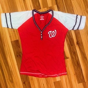 Washington Nationals short sleeve Henley